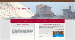Desktop Screenshot of laufkultur.de